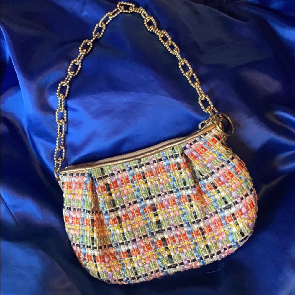 Mini Tweed Authentic Coach Purse.